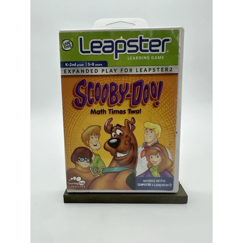 Leapfrog Leapster Scooby-Doo! Math Times Two! Learning Game Cartridge‎ Age 5-8